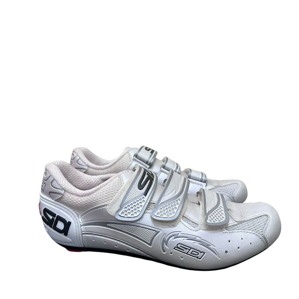 Sidi Zephyr Carbon Pearl White Cleat  Women's Size EU 41-1/2 Road Cycling EUC